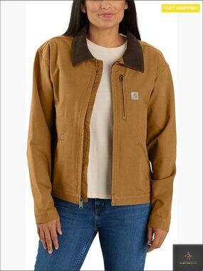 Canvas Casual Jacket Classic Trench Style Loose Fit Winter Coat Stretch Twill